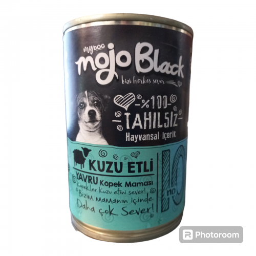 Mydog Mojo Black No :10 Tahılsız 400Gr Kuzu Etli Yavru Köpek Konservesi