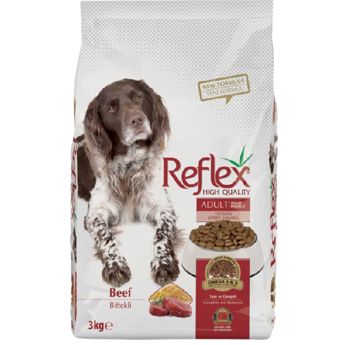 Reflex Biftekli High Energy Yetişkin Köpek Maması 3Kg