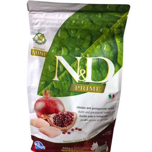 N&D Prime Tavuk Ve Narlı Küçük Irk Yetişkin Köpek Maması 2,5 Kg.