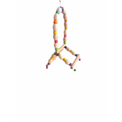 Ahşap İki Kanatlı Muhabbet Kuş Salıncağı