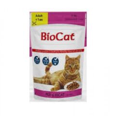 Biocat Tavuk Ve Ciğerli Yetişkin Kedi Yaş Maması 100 Gr(6 Adet)