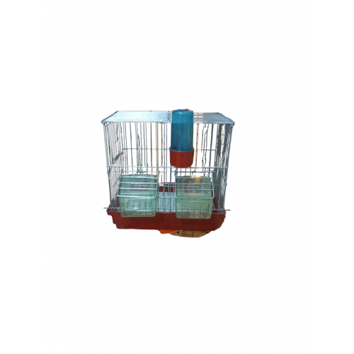 Çekmeceli Kanarya Yaşamsal Ve Ötüm Kafes Krom Tel Beyaz-Renkli Tava( Suluk Hediye)