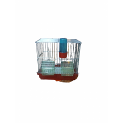 Çekmeceli Kanarya Yaşamsal Ve Ötüm Kafes Krom Tel Beyaz-Renkli Tava( Suluk Hediye)