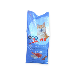 Ecolove Kuzu Etli Ve Pirinçli Yetişkin Köpek Maması 15 Kg