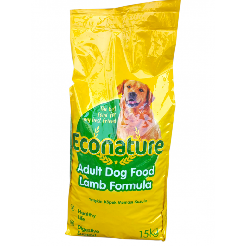 Econature Kuzu Etli Yetişkin Köpek Maması - 15 Kg