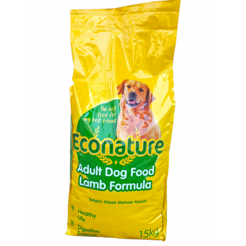 Econature Kuzu Etli Yetişkin Köpek Maması - 15 Kg
