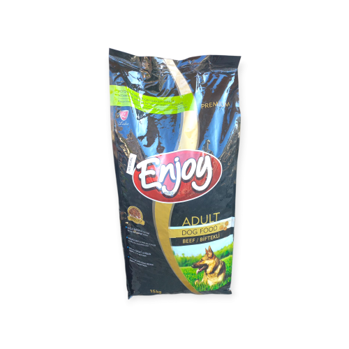 Enjoy Biftekli Yetişkin Köpek Maması 15 Kg.