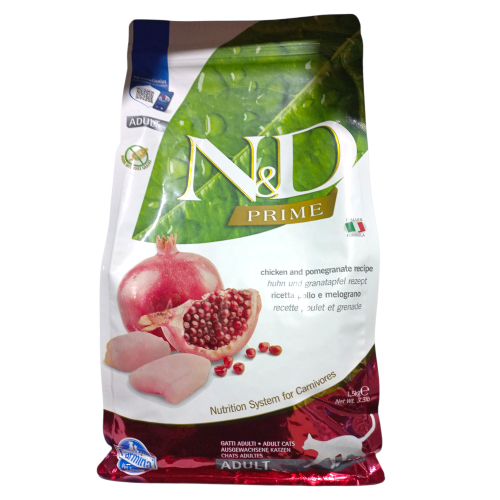 N&D Prime Adult Tavuklu Narlı Kedi Maması 1,5 Kg