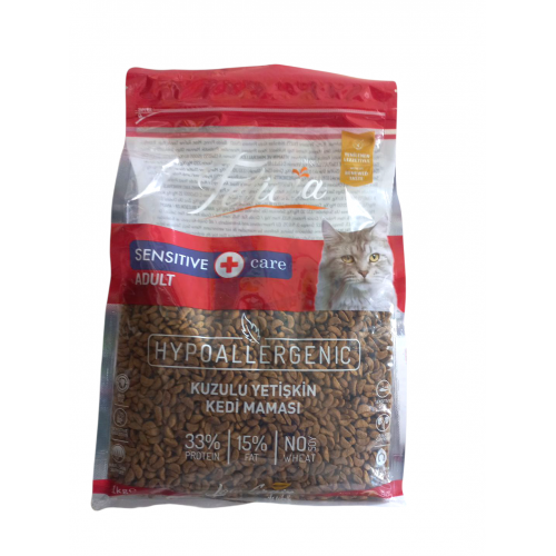 Felicia 1Kg. Kuzulu Az Tahıllı Yetişkin Kedi Maması Hypoallergenic Kedi Maması