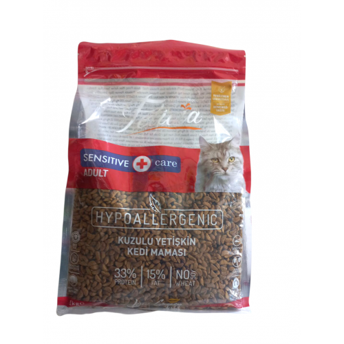 Felicia 1Kg. Kuzulu Az Tahıllı Yetişkin Kedi Maması Hypoallergenic Kedi Maması