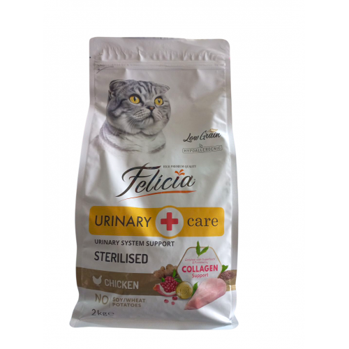 Felicia Düşük Tahıllı Kısırlaştırılmış Tavuklu Yetişkin Kedi Maması 2Kg