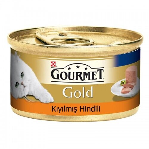 Gourmet Gold Kıyılmış Hindili Kedi Konservesi 85Gr