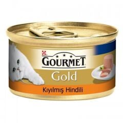 Gourmet Gold Kıyılmış Hindili Kedi Konservesi 85Gr