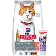 Hill's Sp Somon Kısırlaştırılmış Yetişkin Kedi Maması 1.5Kg (Malt hediyeli)
