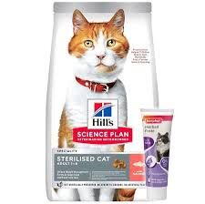 Hill's Sp Somon Kısırlaştırılmış Yetişkin Kedi Maması 1.5Kg (Malt hediyeli)