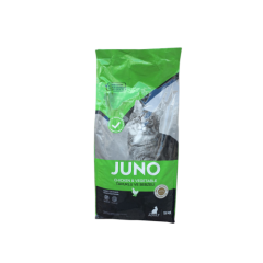 Juno Tavuklu Ve Sebzeli Yetişkin Kedi Maması 15Kg.