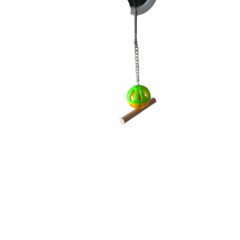 Kuş Oyuncağı Tünekli Zilli Top Sarkaç