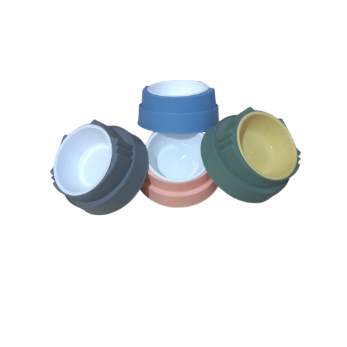 Lüx Plastik Tekli Kedi Kulaklı Mama Kabı