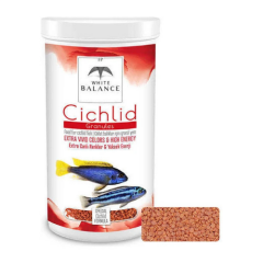 FP White Balance Cichlid Granules – Renk ve Enerji Destekli Ciklet Balığı Yemi 250ml.