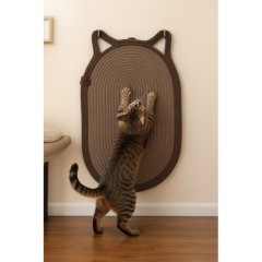 Mikopet Dekoratif Kedi Kulaklı Tırmalama Paspası