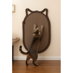 Mikopet Dekoratif Kedi Kulaklı Tırmalama Paspası