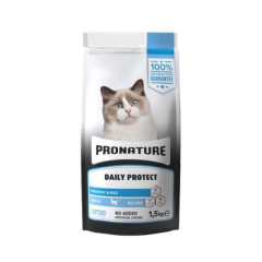 Pronature Daily Protect Anchovy & Rice 1,5 Kg Kedi Maması