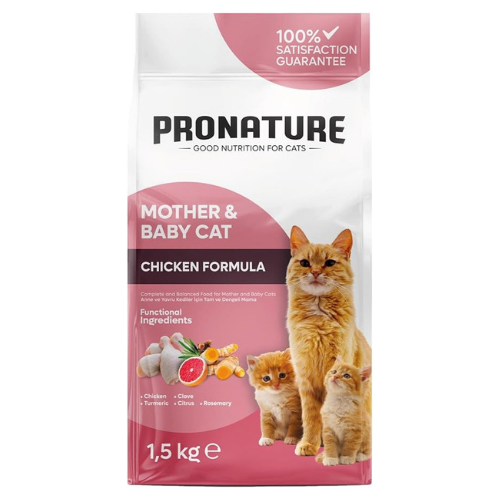 Pronature Mother & Baby Cat Chicken Formula 1,5 Kg Kedi Maması