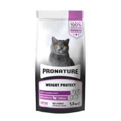 Pronature Weight Protect Chicken & Rice 1,5 Kg Kısır Kedi Maması