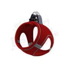 Mita Air Mesh Kedi Köpek Göğüs Tasması Çift Reflektörlü, Terletmeyen Kırmızı 3Xs