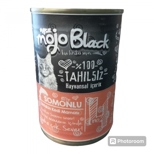 Mycat Mojo Black No :4 Tahılsız  Somonlu Yetişkin Kedi Konservesi 400gr