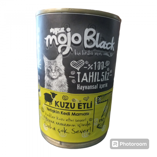 Mycat Mojo Black No :7 Tahılsız Kuzu Etli Yetişkin Kedi Konservesi 400gr