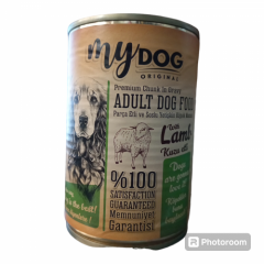 Mydog Kuzu Parça Etli Yetişkin Köpek Konserversi (400Gr