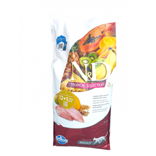 N&D prime Tropıcal Selectıon Tavuklu Yetişkin Kedi Maması 10 Kg