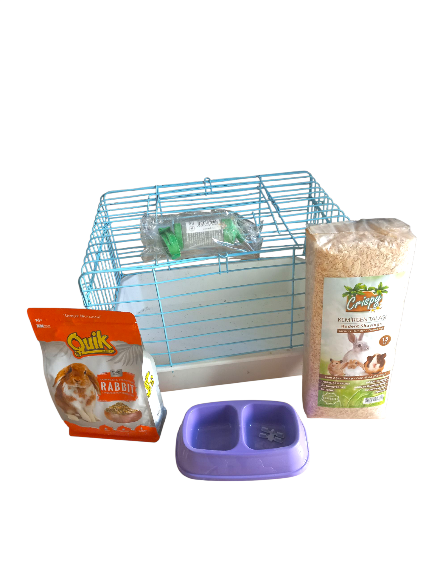 Tavşan beslemeye ilk başlangıç seti