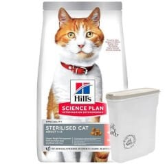 Hill's Somonlu Kısırlaştırılmış Yetişkin Kedi Maması 3kg (MAMA KUTUSU HEDİYE)