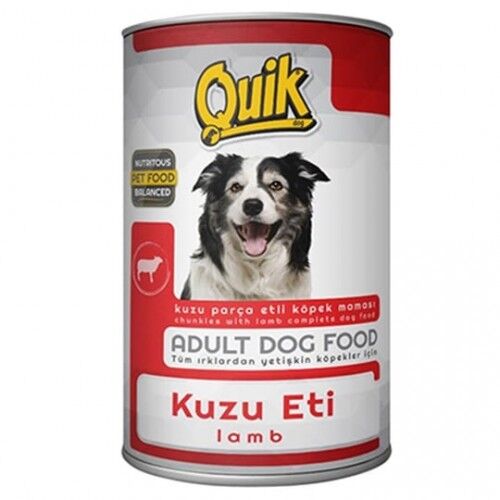 Quik Kuzu Etli Köpek Konservesi 415G
