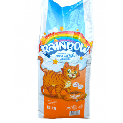 Rainbow Tavuklu Kedi Maması 15Kg.
