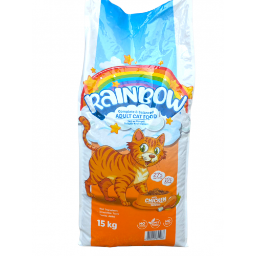 Rainbow Tavuklu Kedi Maması 15Kg.