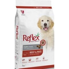 Reflex   Biftekli Pirinçli Yavru Köpek Maması 3 Kg