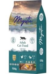 Mystıc az tahıllı tavuklu yetişkin kedi maması 15kg.