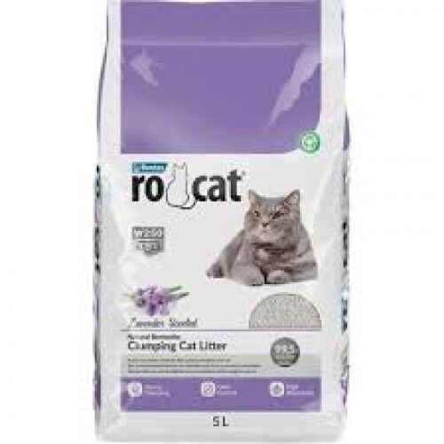 Rocat Lavanta Kokulu Bentonit Kedi Kumu 5Lt.