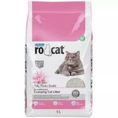 Rocat Rocat Bebek Pudrası Kokulu 5 Lt Bentonit Kedi Kumu