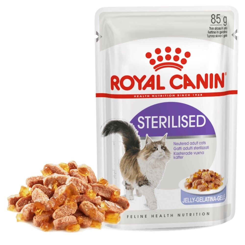 Royal Canin Jelly Sterilised Kısırlaştırılmış Yaş Kedi Maması 85 Gr X12