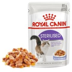 Royal Canin Jelly Sterilised Kısırlaştırılmış Yaş Kedi Maması 85 Gr X12
