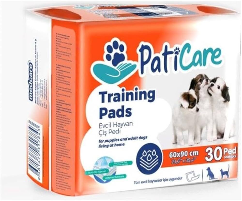 Pati care evcil hayvan çiş pedi 60x90cm 30lu( 2 paket)
