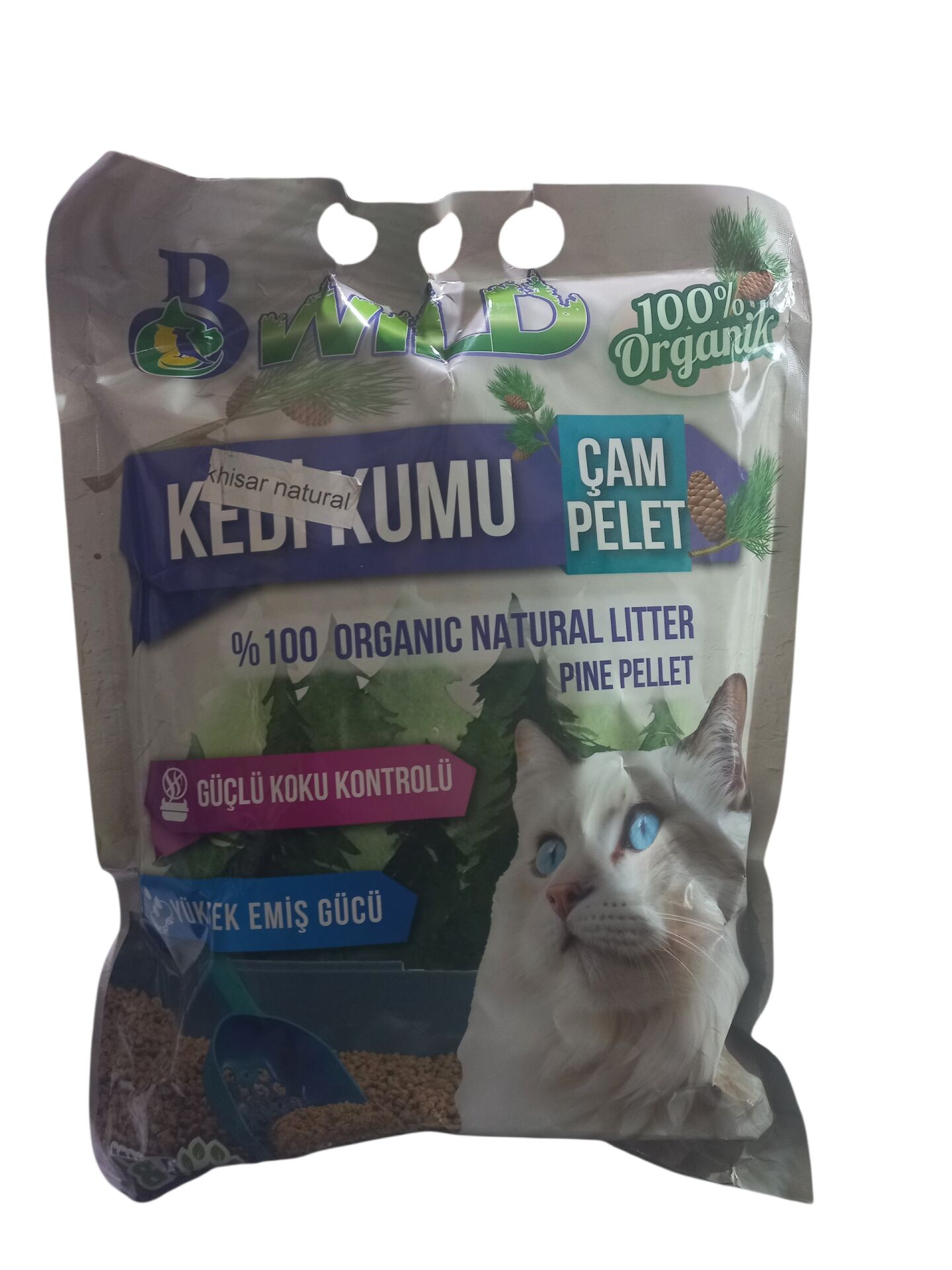 Pelet Kedi Kumu %100 Doğal Çam Kedi Kumu 7 litre