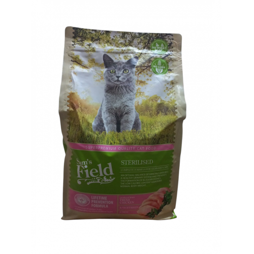 Sam's Field Sterilised Tavuklu Tahılsız Kısırlaştırılmış Kedi Maması 2.5Kg