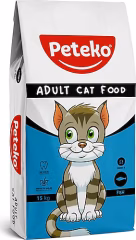 Peteko cat yetişkin balıklı kedi maması 15kg