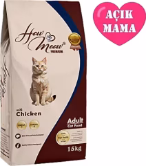 How meow yetişkin tavuklu kedi maması AÇIK PAKET