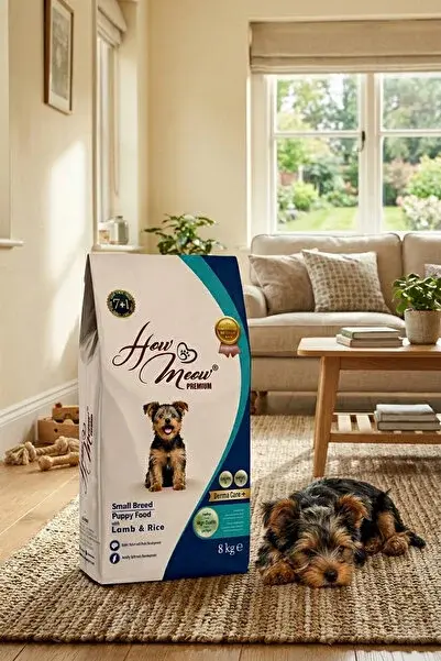 How Meow Kuzulu ve Pirinçli Mini Irk Yavru Köpek Maması 3 kg